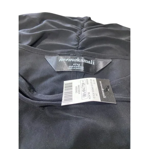 Norma Kamali Dress Black Size XL NWT - Picture 3 of 14